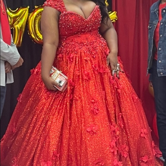 Size 14 Beaded Prom Dresses. | Color: Red | Size: 14 | Pm-09890028's Closet